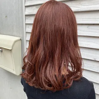 ミディアム カラー 🪭risa 暖色/レイヤー🪭のヘアスタイル