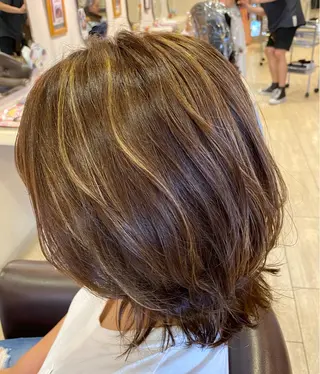 ミディアム カラー アンプヘアー  西京極店所属・unpeuhair/ 宮岡　光希のその他イメージ