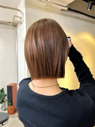 ミディアム 加藤好/ボブ /レイヤー/暖色🧡のヘアスタイル