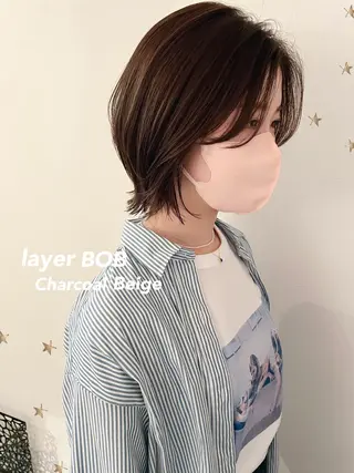 ショート カラー 市川 千夏のヘアスタイル