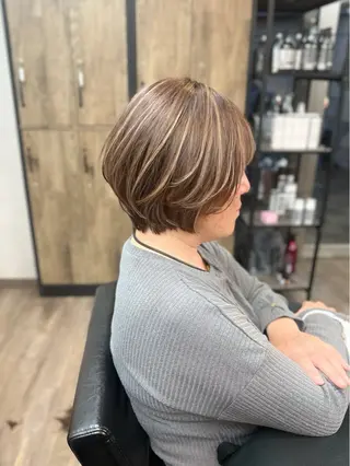 ショート カラー 🗻飯田誠也🗻 カットカラー得意のヘアスタイル