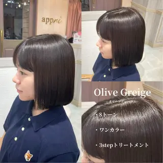ショート カラー ブリなしダブル/ 顔周り/大村真咲のヘアスタイル