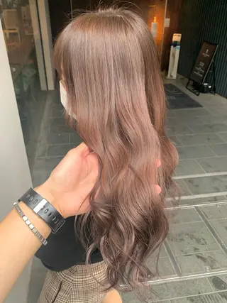 セミロング カラー 矢野 晃平のヘアスタイル