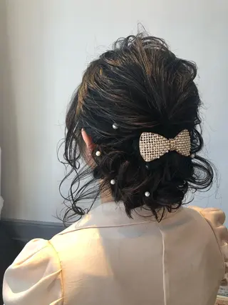 セミロング ヘアアレンジ レイヤーカット✂️ 横浜No1♡下鳥翔子のヘアスタイル