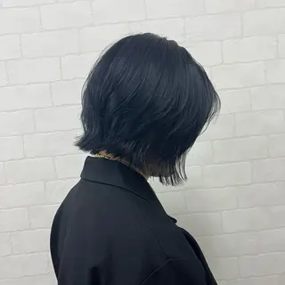 ミディアム カラー 藤野 莉奈のヘアスタイル