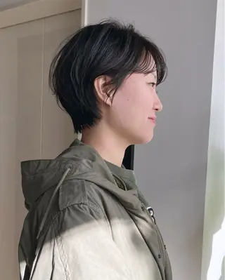 ショート カラー かわい りほのヘアスタイル