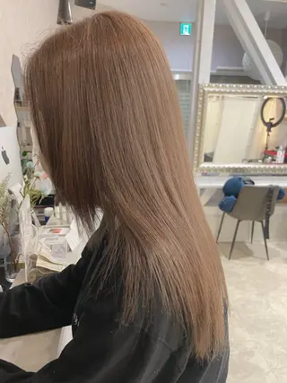 ロング カラー Rio/ヘアセット/ ハイトーンカラーのヘアスタイル