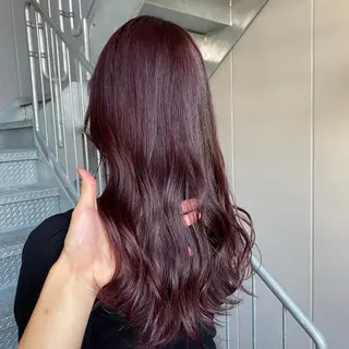 セミロング カラー 大人っぽ♡上品な暖色 ♡ブリーチなし♡のヘアスタイル