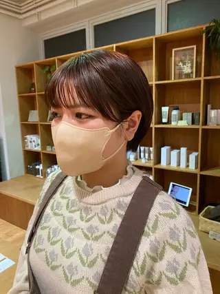ショート 大人可愛い♡コテ巻き パーマ🌼杉田 萌恵のヘアスタイル