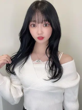 ロング レイヤー/ハッシュ 渋谷/サッタのヘアスタイル