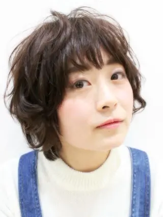 ショート 所渉/韓国レイヤー /ウルフカットのヘアスタイル
