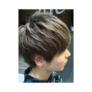 カラー メンズ なかの たくみのヘアスタイル