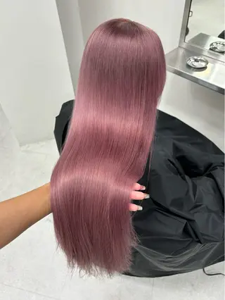 ロング カラー 似合わせレイヤー/ 縮毛矯正🎀minaのヘアスタイル