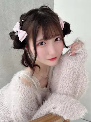 ロング カラー ヘアアレンジ 🎀無料カットモデル 🪞5cm以上いちかのヘアスタイル