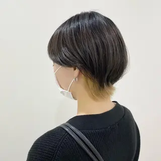 ショート カラー マンツーマン女性 美容師 奏のヘアスタイル