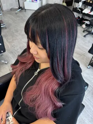 ロング ՏKIᒪᒪ石岡店 本田のヘアスタイル