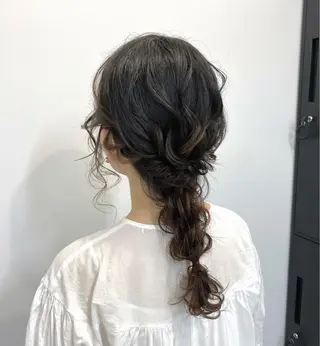 ロング カラー パーマ ヘアアレンジ メンズ キッズ ネイル マツエク・マツパ アイブロウ エクステモデル募集 💗大阪梅田/川上のヘアスタイル