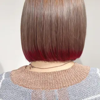ショート カラー スキバサミを使わない カット🌼唯🌼のヘアスタイル