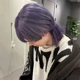 ミディアム カラー ショート/ウルフ カットモデル募集のヘアスタイル