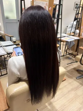 ロング 松山 麻一のヘアスタイル