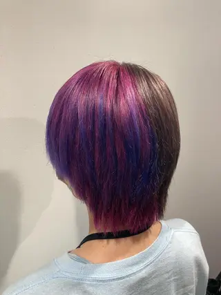 ショート カラー 透明感カラー 板橋　島村美咲のヘアスタイル