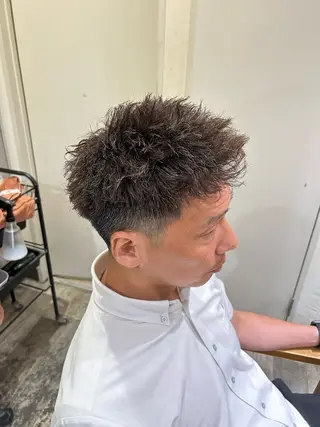 パーマ メンズ メンズ美容室 難波北川司のヘアスタイル