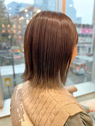 ミディアム カラー ショート/ボブ アンドウ☺︎のヘアスタイル