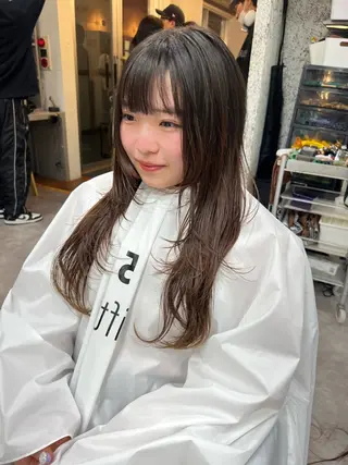 ロング カラー パーマ ヘアアレンジ ショートヘア原宿 fifth コシのヘアスタイル