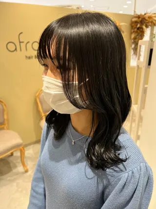 ミディアム 似合わせかわいい カット【店長】珱翔のヘアスタイル