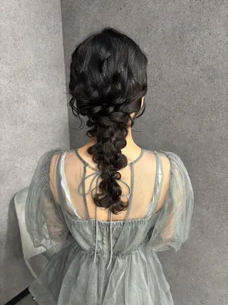 ロング ヘアアレンジ TIGRE大名所属・森岡 紗羽のヘアスタイル