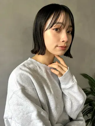 ショート カラー 🌼タッセルボブ/シ ョートmoeka🌼のヘアスタイル
