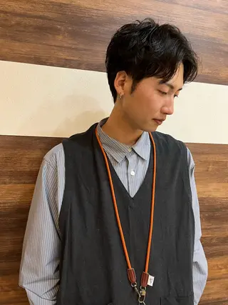 ショート パーマ メンズ 宮嶋 勇輔のヘアスタイル