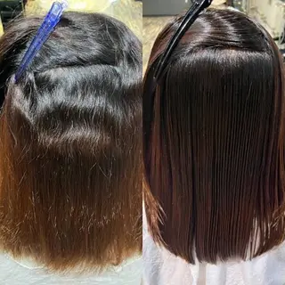 セミロング パーマ 戸川凜音 とがわりんねのヘアスタイル