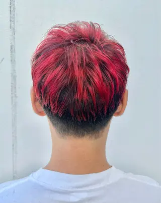 ショート カラー 派手髪デザインカラー ヒロカのヘアスタイル