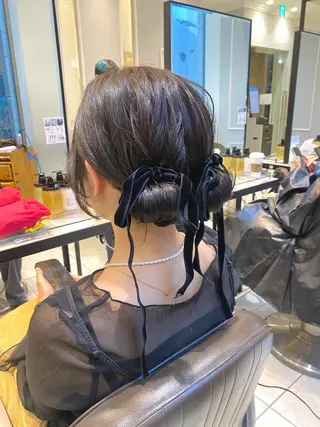 ヘアアレンジ 韓国ヘア🍒渡辺 咲🍒のヘアスタイル