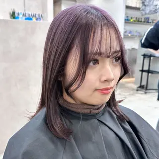 ミディアム カラー 🎀モテ暖色× エクステ🎀あかりのヘアスタイル