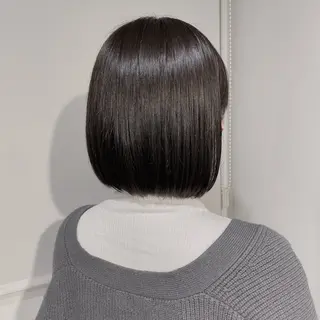 ミディアム カラー 𓏸レイヤー髪質改善 透けカラーカノン🫧のヘアスタイル