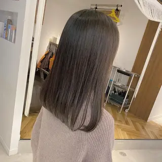 セミロング 髪質改善特化 安東駿介のヘアスタイル