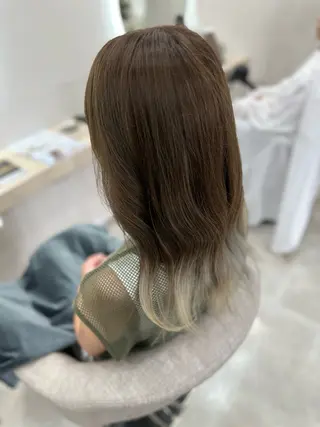 セミロング カラー 透明感カラー/韓国風 /髪質改善/ゴトウのヘアスタイル