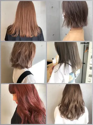 ミディアム カラー 東 みのりのヘアスタイル