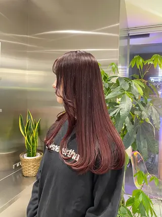 ロング カラー フェザーショート⚡️ REONのヘアスタイル