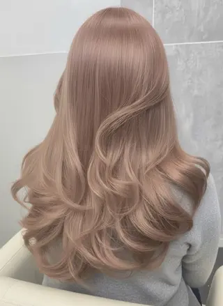 ロング カラー ヘアアレンジ VIM hairおもろまち店のヘアスタイル