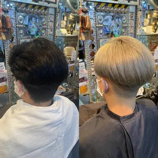 ショート カラー ヘアアレンジ メンズ 🌈派手髪エクステ ブレイズ🌈ひろとのヘアスタイル