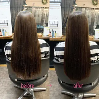 ロング 縮毛矯正&髪質改善 MAILHAIRのヘアスタイル