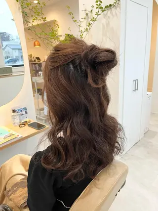 ロング 加藤 明香里のヘアスタイル