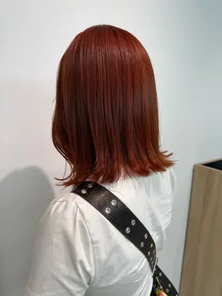 ミディアム カラー 顔周りレイヤー /kokoro🦮のヘアスタイル