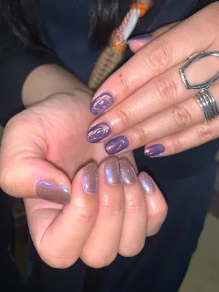 ネイル さゆり￤推しキャラ ￤ロングネイル🩷のネイルデザイン
