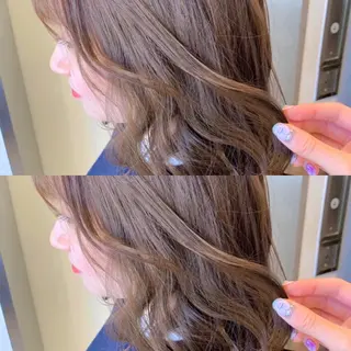 ロング カラー ヘアアレンジ ハイトーン特化 川井優汰のヘアスタイル