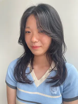 セミロング 🎀レイヤー/パーマ カラー/ai🎀のヘアスタイル