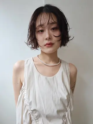 ショート パーマ ito suzuco @suc__asのヘアスタイル